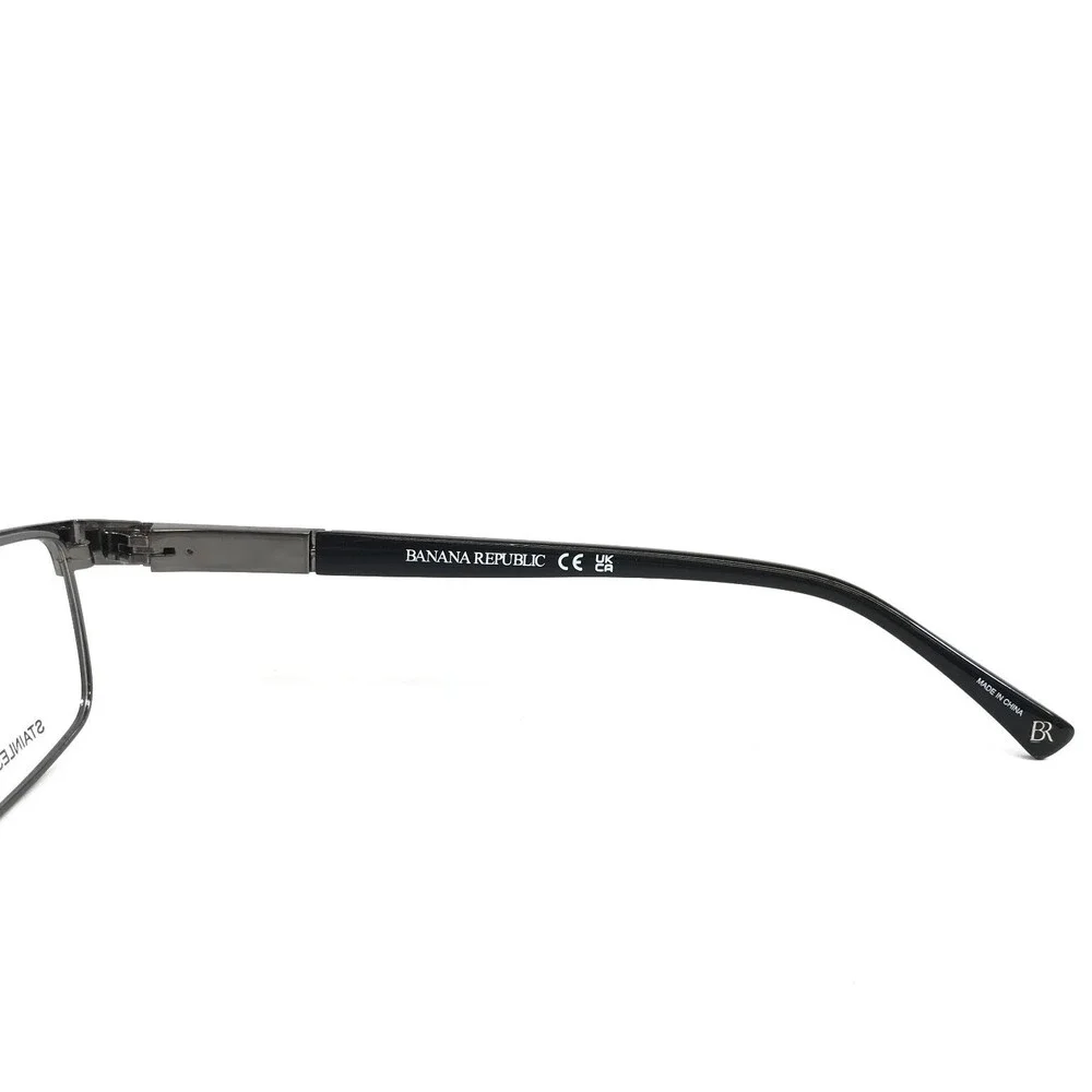Banana Republic Eyeglasses Frames BR100 TI7 Ruthenium Matte Black Gray 52-18-140